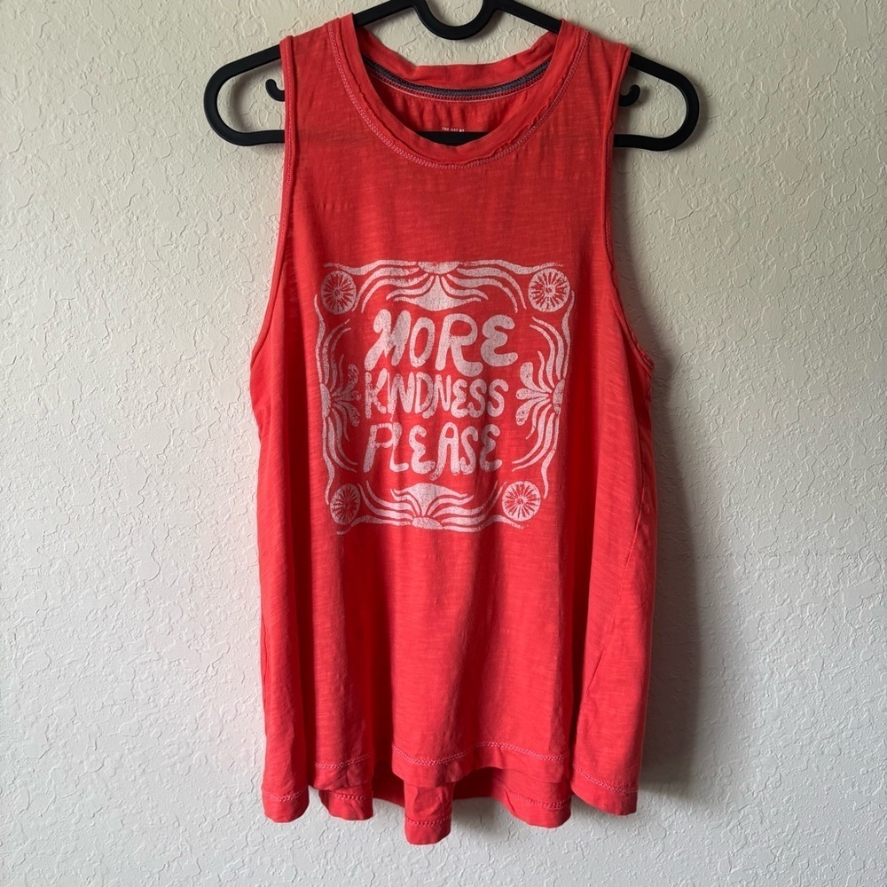 Anthropologie x Sun Keep | Women's More Kindness Please 100% Cotton Tank Top XS